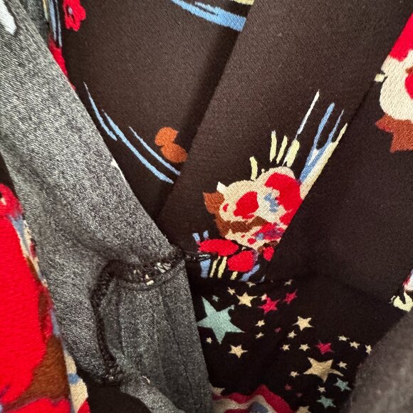 NWT Free People Sleeveless Black, Red, Blue Tunic Floral and Star Print - Picture 5 of 10